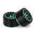 2PCS 1.0" 12-spoke black and green Wheel Rims