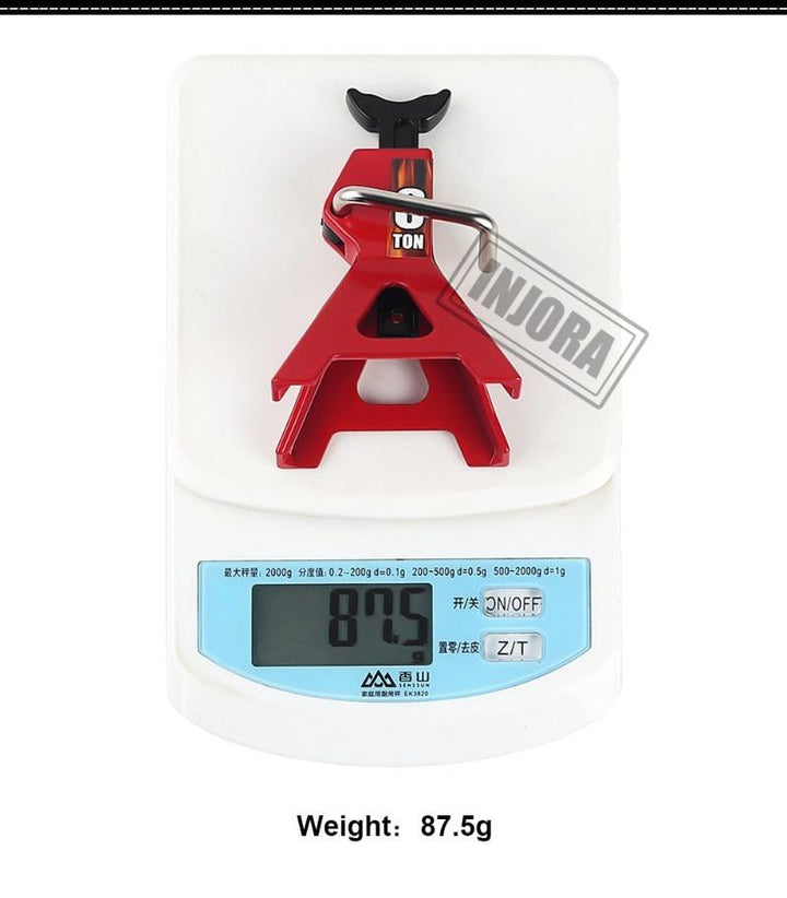 2pcs Mini Metal Height Adjustable Jack Stands for 1/10 RC Crawler
