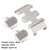 Stainless Steel Chassis Armors, Gearbox Axle Protector for Axial SCX24