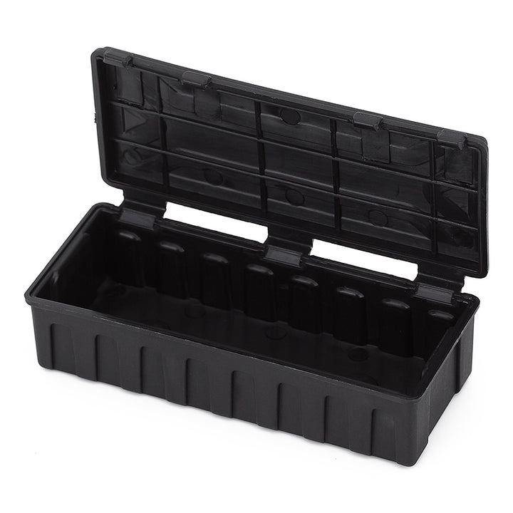 Mini Black Plastic Luggage Storage Box opened