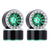 4PCS 1.0" 12-spoke Silver and green Wheel Rims front