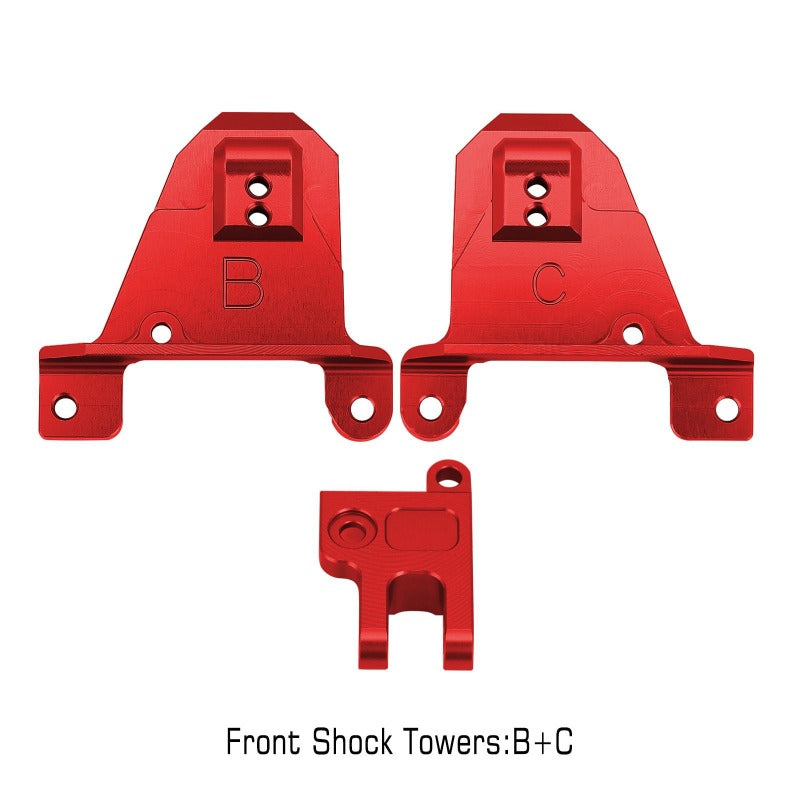 INJORA CNC Aluminum Alloy Front & Rear Shock Towers Mount for Traxxas