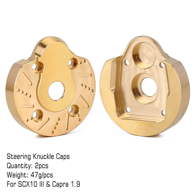 INJORA Heavy Duty Brass Portal Steering Knuckle for Axial