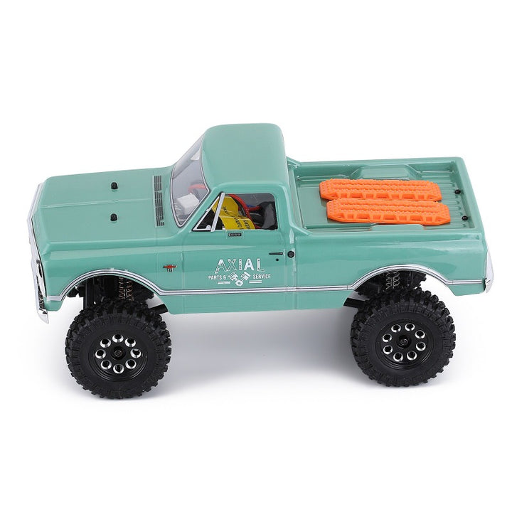 a scx24 green Chevrolet with 2 pcs Mini Orange Plastic Sand Ladder Boards