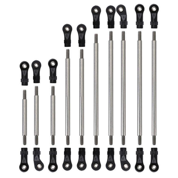 Stainless Steel Links Plastic Rod End Unassembled Kit for Traxxas TRX-4 TRX-6
