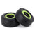 2pcs green Rear Drag Racing Wheels and tires side