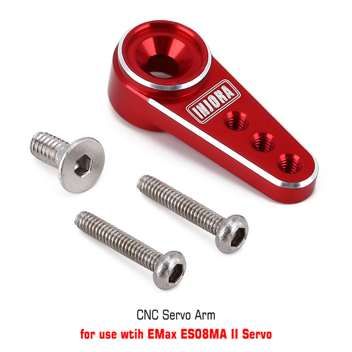 INJORA Red servo arm with screws