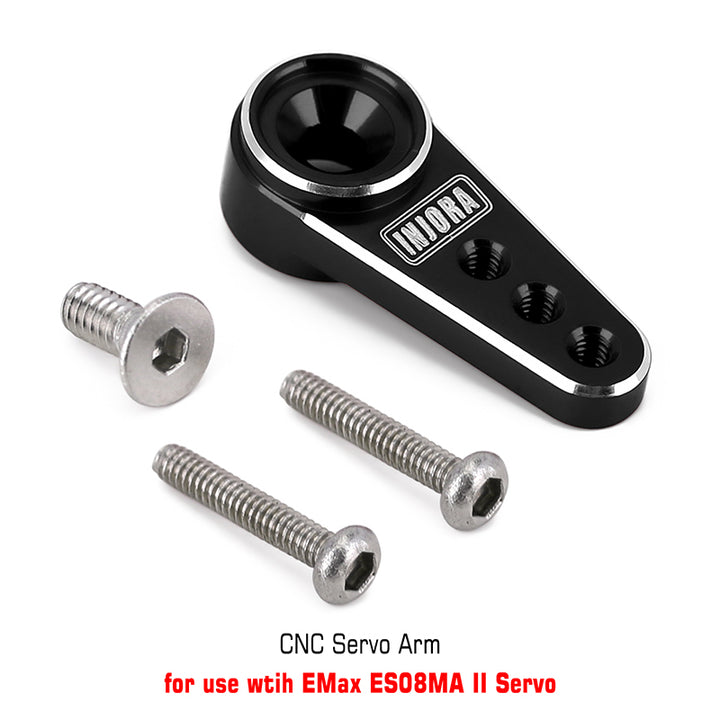 INJORA Black servo arm with screws