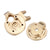INJORA 66g/set Brass Portal Cover Steering Knuckle Set for 1/18 UTB18 Capra (UTB18-02)