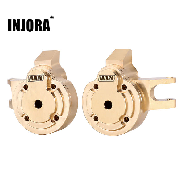 INJORA 66g/set Brass Portal Cover Steering Knuckle Set for 1/18 UTB18 Capra (UTB18-02)
