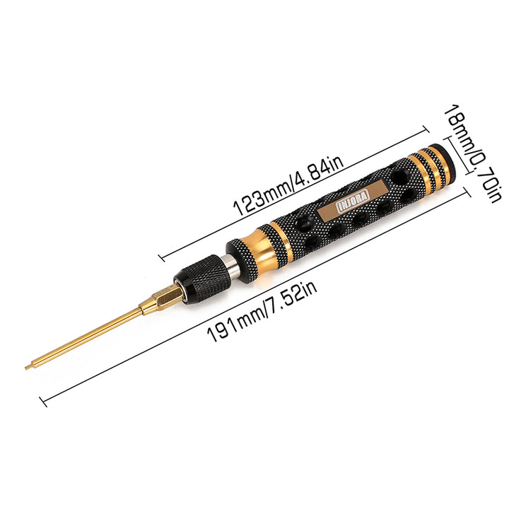 Quick Change Hex Screwdriver with size markings