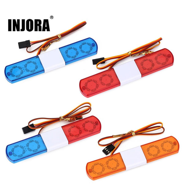 INJORA 113/143mm 5 Modes Flash LED Lights for 1/14 Tamiya Tractor Scania MAN