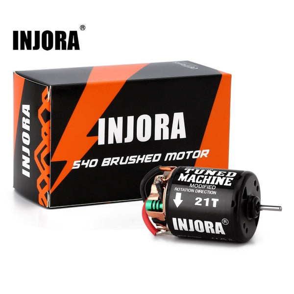 INJORA 540 3-Slot Waterproof Brushed Motor 13T 21T 35T 45T 55T 80T for 1/10 RC Crawler