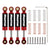 INJORA 40mm Metal Built-in Spring Shock Absorber Damper for Axial SCX24