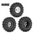 INJORA 1.9" Offset -8.9mm Beadlock Wheel Rim Mud Tire Set for 1/10 RC Crawlers (4) (W1948-T1912)