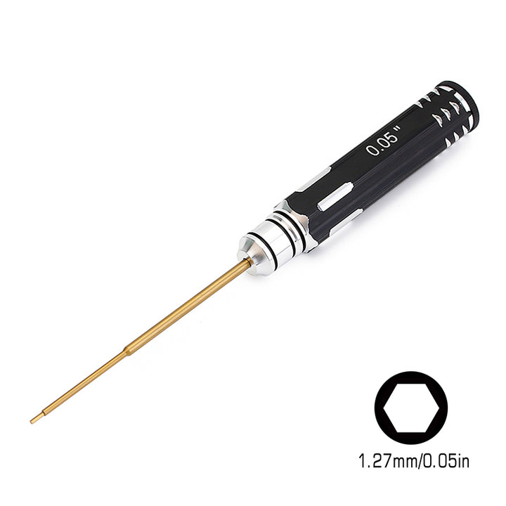 0.05" 1.27mm Hex Screw Driver  with size markings