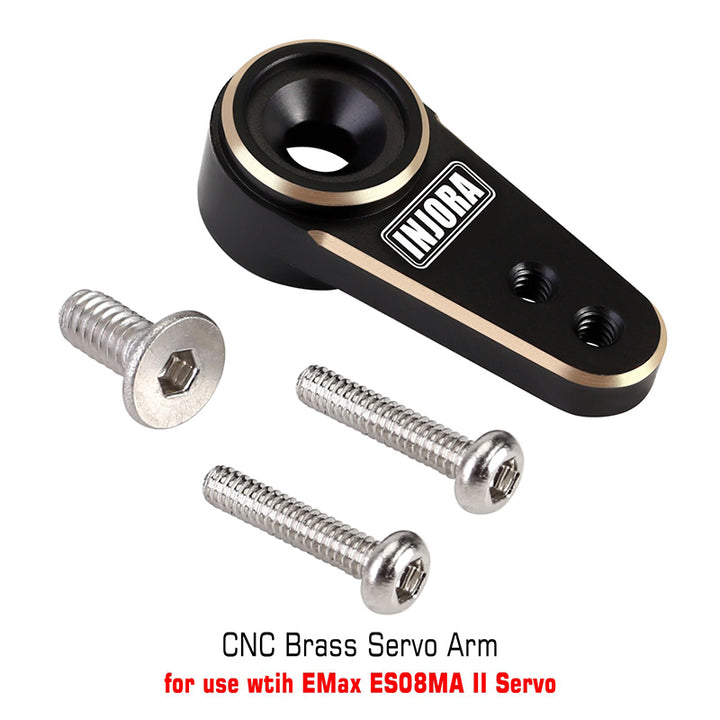 INJORA black brass servo arm with screws