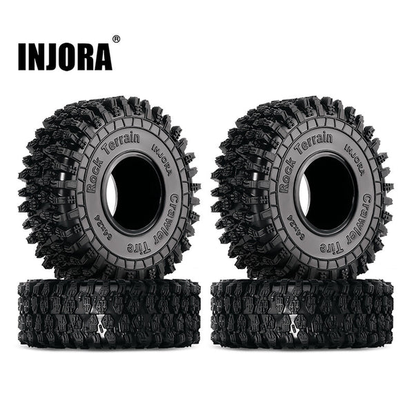 INJORA 1.0" 64*24mm S5 Rock Crawling Tires (T1011)