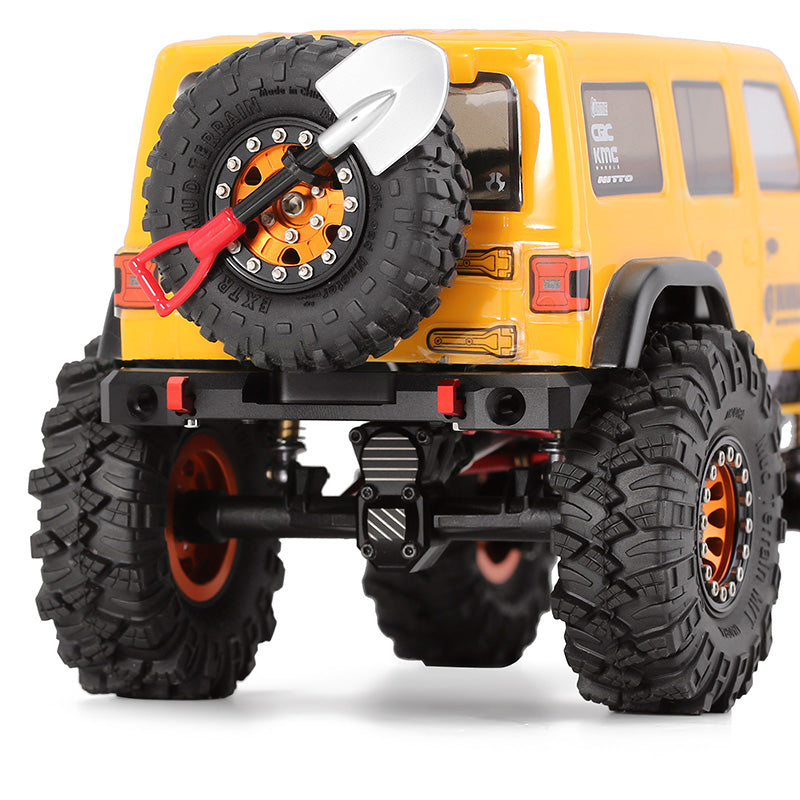 Clearance Sale] INJORA CNC Aluminum Rear Bumper with Lights for SCX24