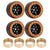 INJORA 1.0" 12-Spokes Beadlock Aluminum Wheel Rims for 1/24 RC Crawlers (4) (W1049)