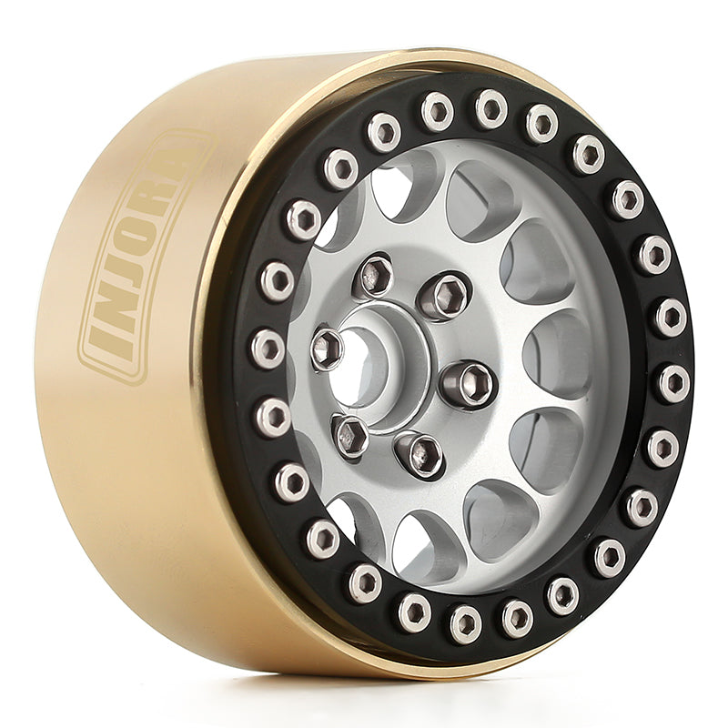 INJORA 94g/pcs Brass Internal Beadlock Ring Clamp Rings for 1.9