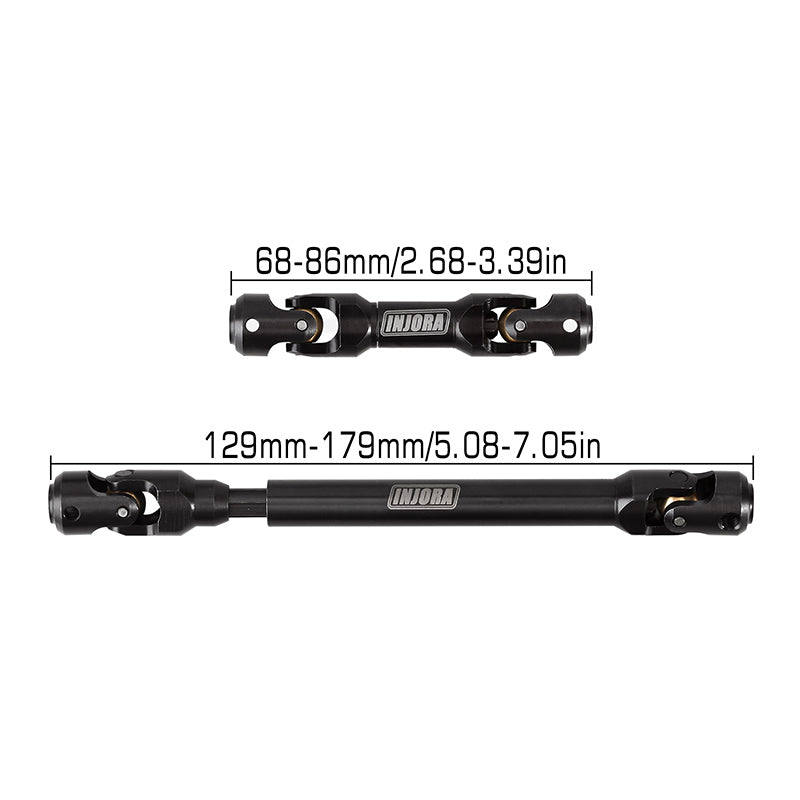 INJORA LCG Carbon Fiber Chassis Kit Frame Girder for 1/10