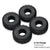 INJORA 1.0" 64*24mm S5 Super Soft Sticky Rock Crawling Tires for 1/18 1/24 RC Crawlers (4) (T1011)
