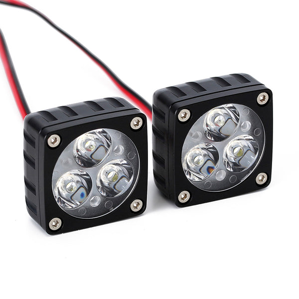 INJORA 5-13V 28*28mm Superbright A-pillar Light Square Lamp for 1/6 1/8 RC Crawlers