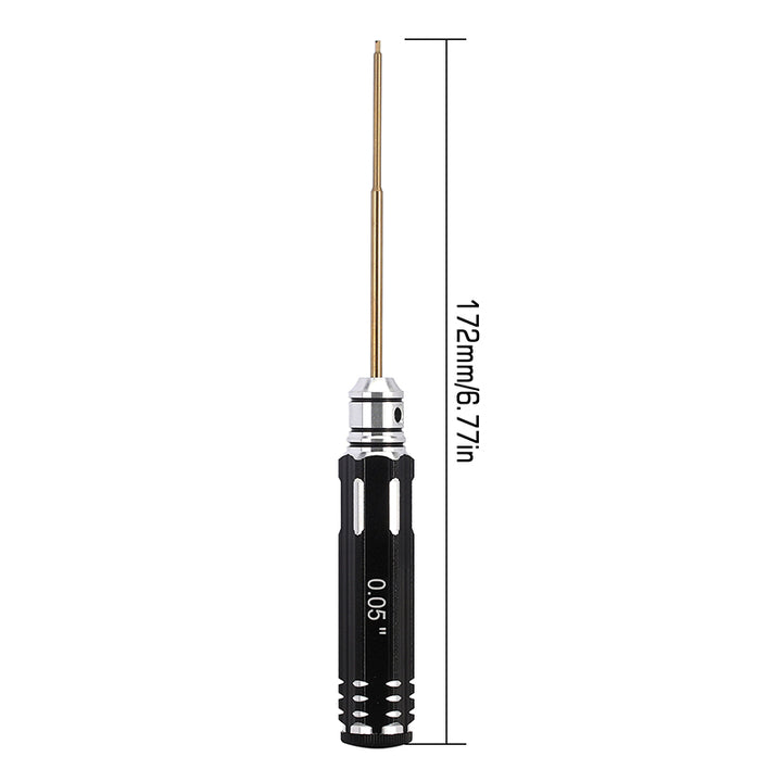 0.05" Hex Screw Driver front with size markings