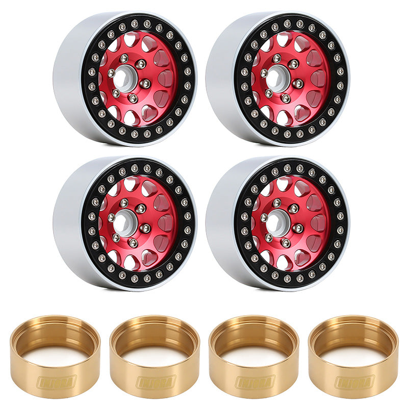 RC 1.9" Plastic Beadlock Wheel Rims For Axial SCX10 90047 TAMIYA D90 Traxxas Trx4 1