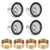 INJORA 4PCS 1.9" Aluminum Alloy Beadlock Wheel Rims for 1/10 RC Crawler