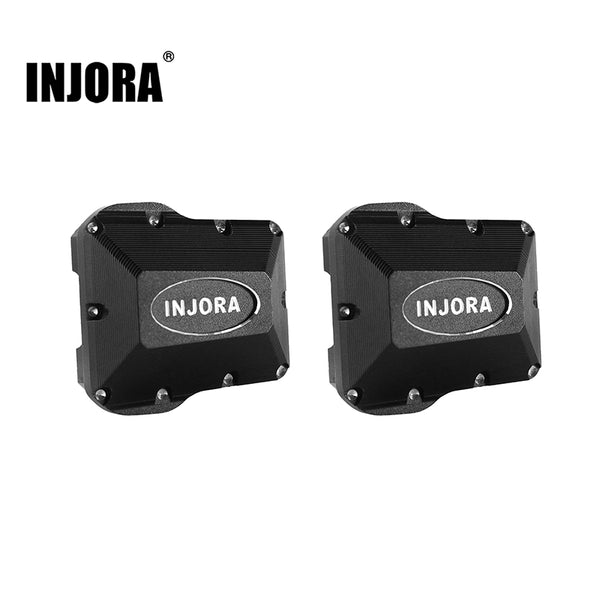 INJORA 2PCS 4g CNC Aluminum Front Rear Axle Diff Cover for 1/18 TRX4M (4M-28)