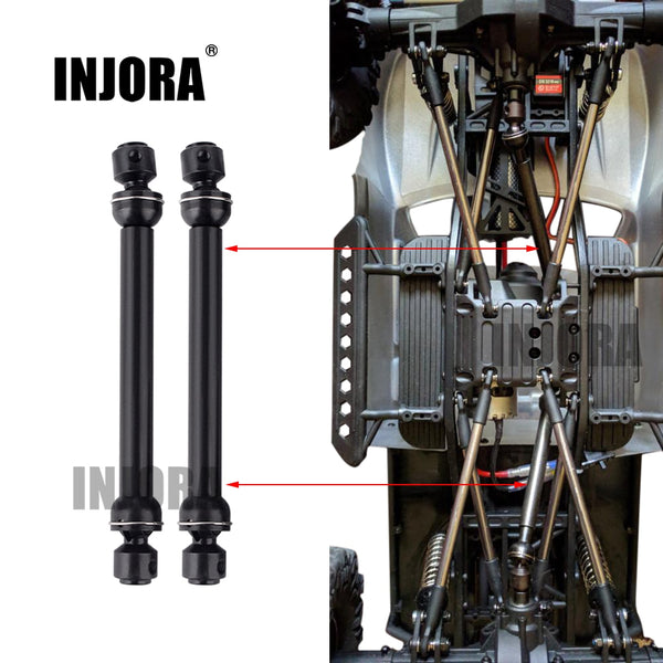 INJORA 2PCS 112-152mm Metal Steel Universal Drive CVD Shaft for 1/10 R
