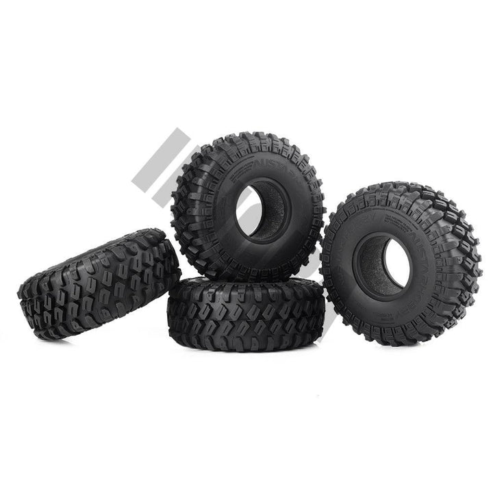 4PCS 1.9" 123*45mm Rubber Tyre Wheel Tires for 1/10 RC Rock Crawler