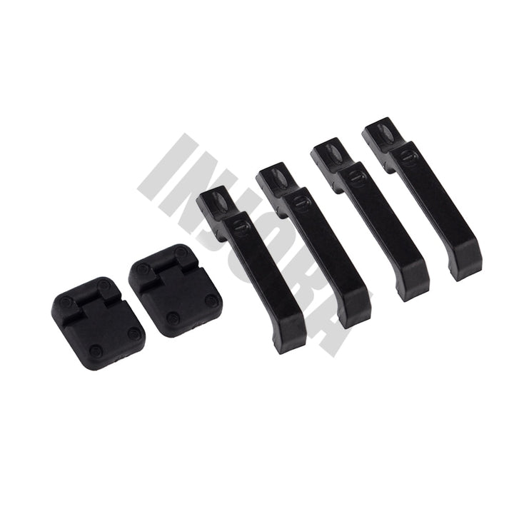 1Set Black Plastic Car Door Hinges & Door Handles for Traxxas TRX-4