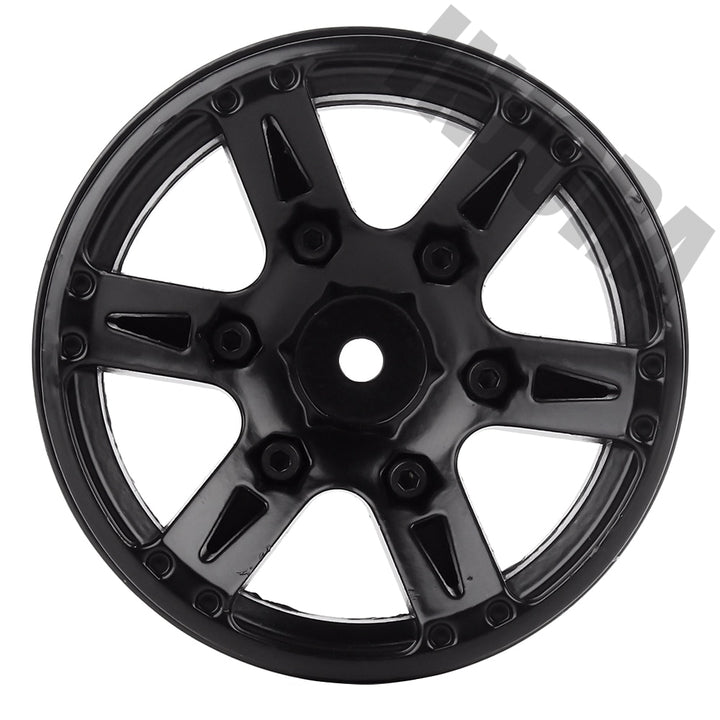 4PCS 1.9" 6-spoke Metal Beadlock Wheel Rims for 1/10 RC Rock Crawler