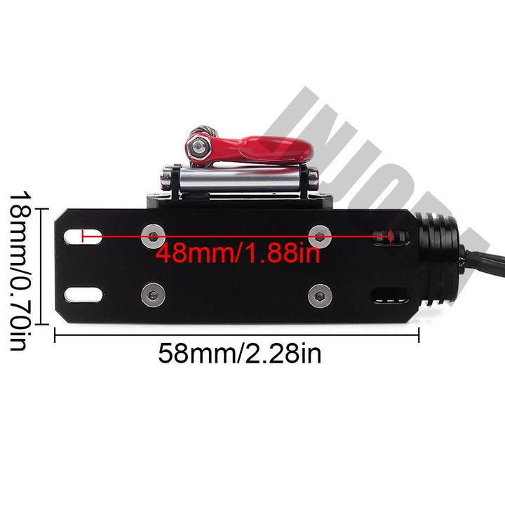 Metal Steel Wired Automatic Simulated Winch for 1/10 RC Crawler - INJORA