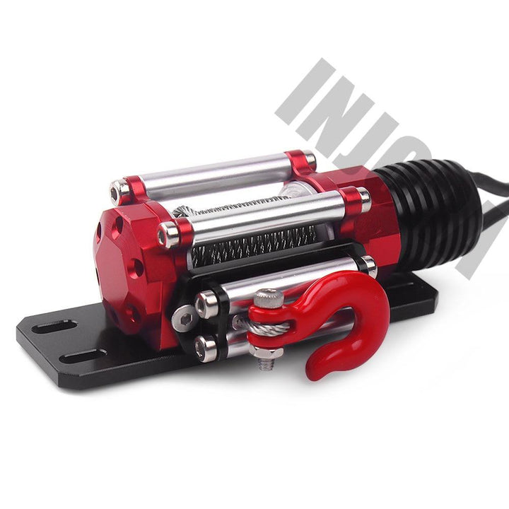 Metal Steel Wired Automatic Simulated Winch for 1/10 RC Crawler - INJORA
