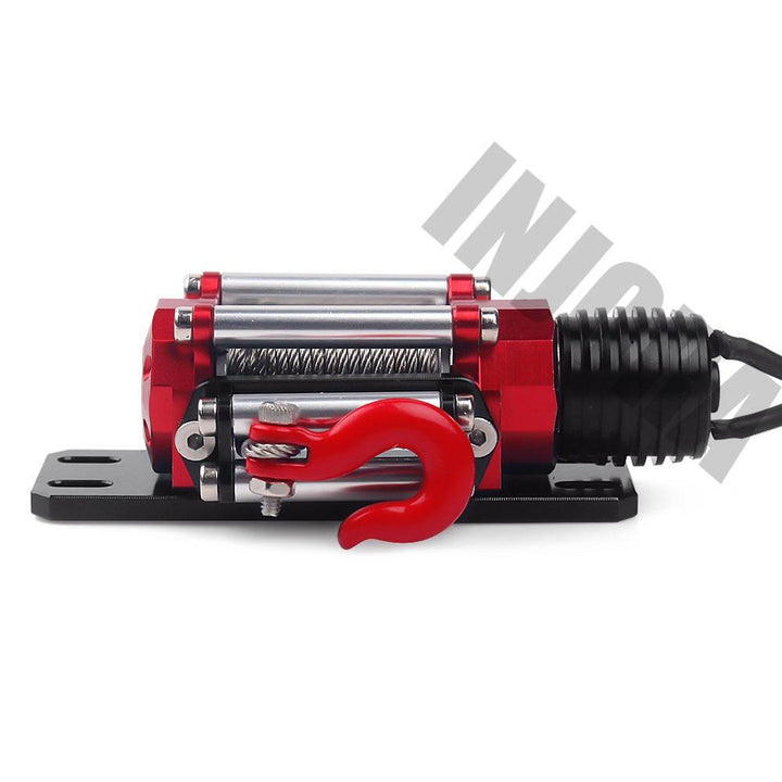 Metal Steel Wired Automatic Simulated Winch for 1/10 RC Crawler - INJORA