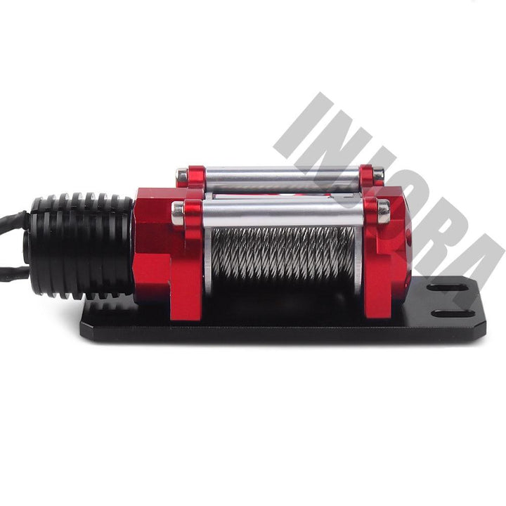Metal Steel Wired Automatic Simulated Winch for 1/10 RC Crawler - INJORA