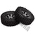 INJORA 4PCS/Set 1.9" 120*42mm Rubber Tires with 6-spoke Metal Wheel Rims
