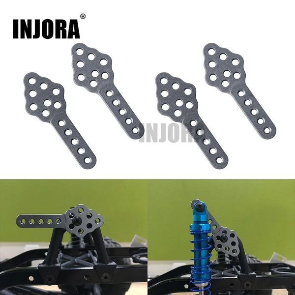 4pcs CNC Metal Shock Absorber Mount Adjust Height Angle Stand for 1/10 RC Crawler