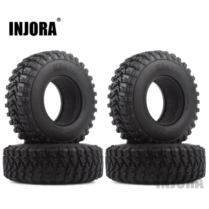 4PCS 1.9" 105*35mm Rubber Voodoo KLR Wheel Tires for 1/10 RC Crawler