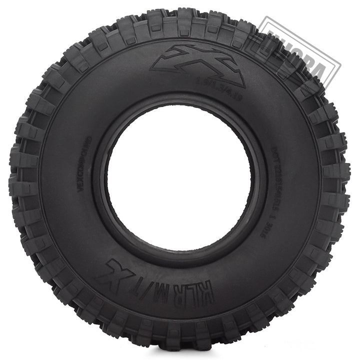 4PCS 1.9" 105*35mm Rubber Voodoo KLR Wheel Tires for 1/10 RC Crawler