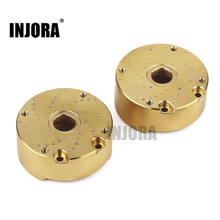 2PCS Brass Counterweight Balance Weight Portal Drive Housing for TRX-4 TRX-6