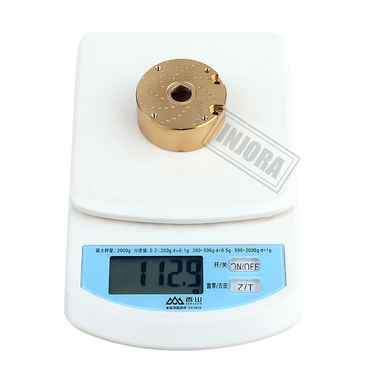 2PCS Brass Counterweight Balance Weight Portal Drive Housing for TRX-4 TRX-6