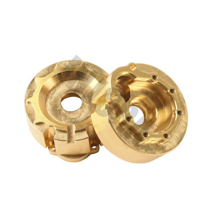 2PCS Brass Counterweight Balance Weight Portal Drive Housing for TRX-4 TRX-6