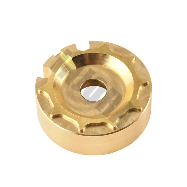 2PCS Brass Counterweight Balance Weight Portal Drive Housing for TRX-4 TRX-6
