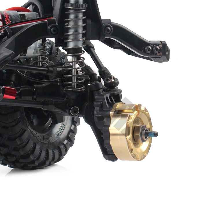 2PCS Brass Counterweight Balance Weight Portal Drive Housing for TRX-4 TRX-6