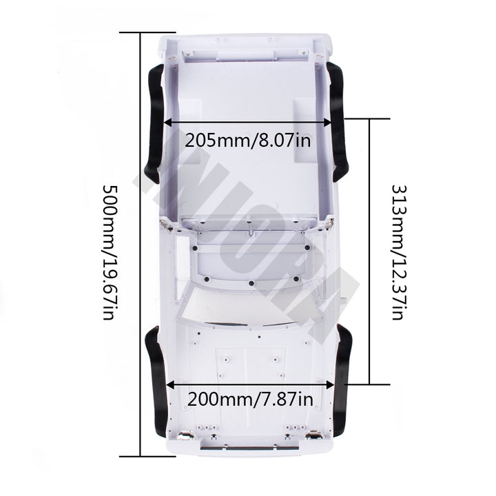 313mm/12.3" Wheelbase Pickup Truck Body Shell Kit for 1/10 RC Crawler